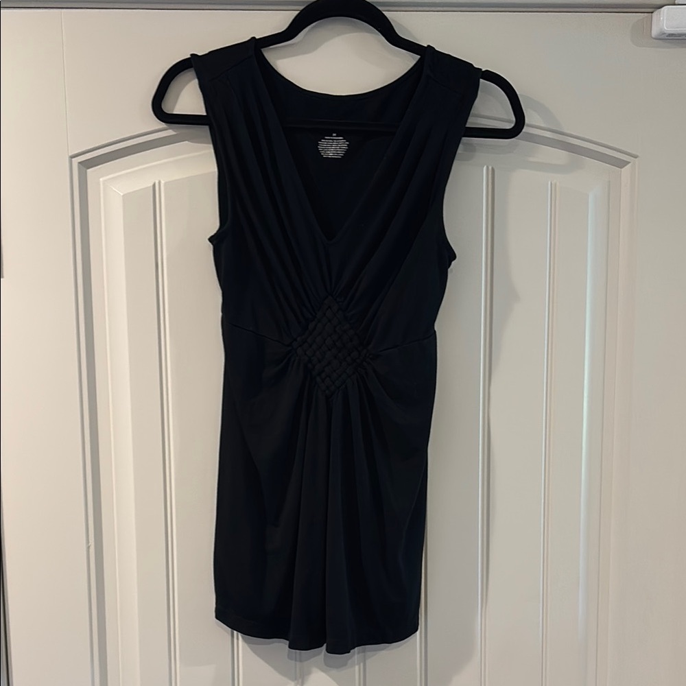 Elegant Black Maternity Sleeveless Top